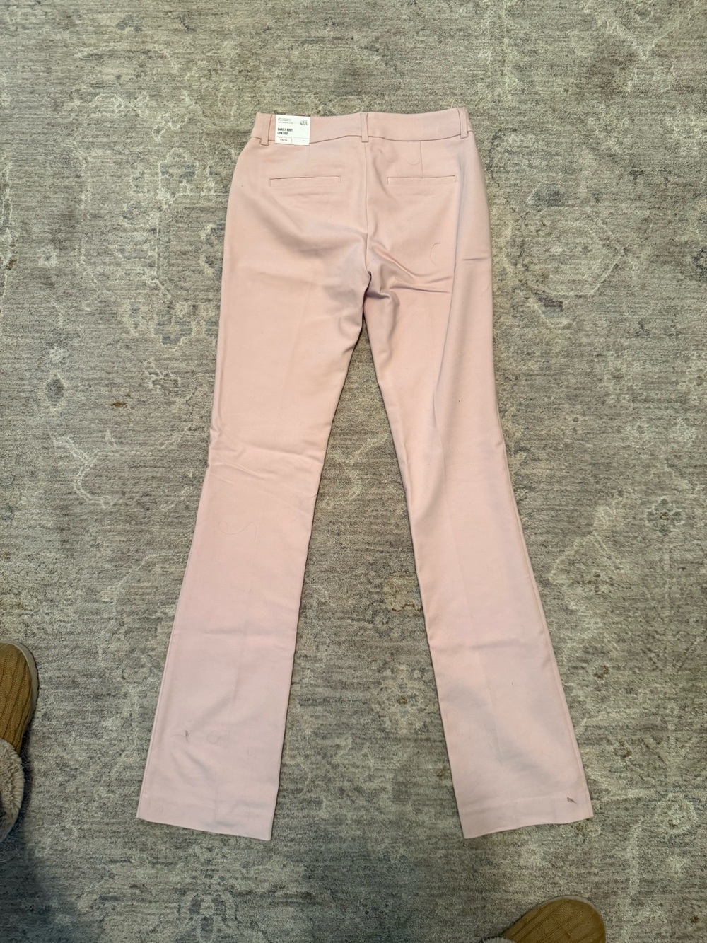 Express Women’s Columnist Blush Pink Tailored Bootcut Pants Low Rise 00L - Picture 4 of 4